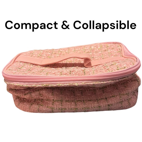 NEW 57pcs Crochet Kit Beginners Starter Knitting Yarn Tools Cute Pink Tweed Bag - Picture 5 of 13